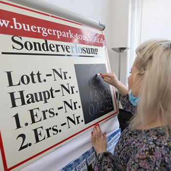 Sonderziehung der Bürgerpark-Tombola 2021