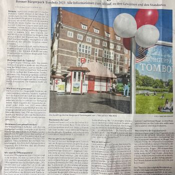 Bürgerpark-Tombola im Weser Kurier