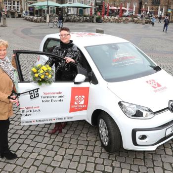Übergabe des up! von VW durch den Sponsor Spielbank Bremen